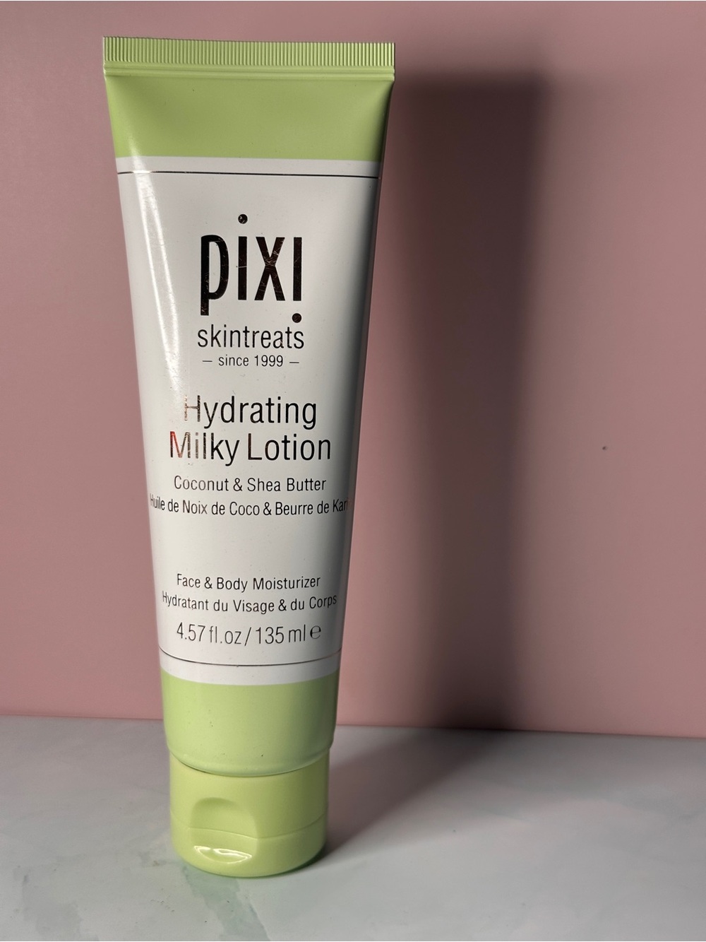 Pixi Hydrating Milky Lotion — Light Green and White